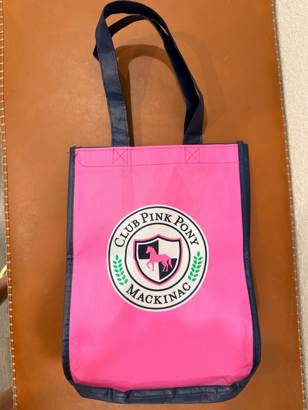 Small Club Pink Pony Tote Bag